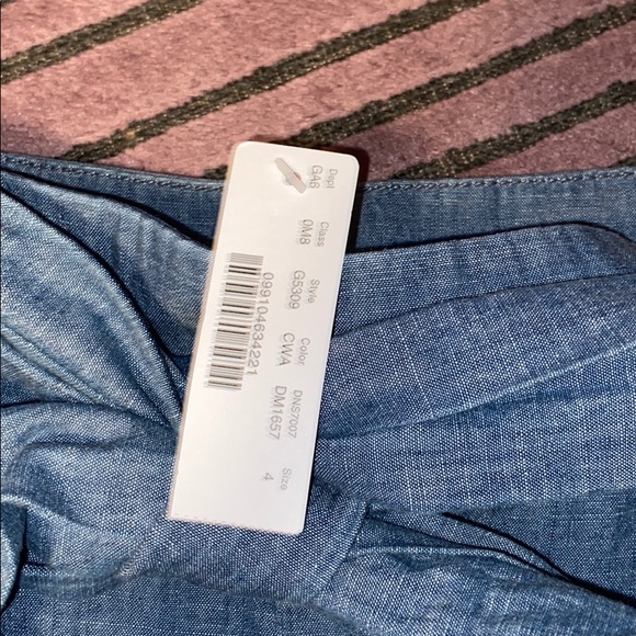 NWT jcrew tie waist denim shorts - Picture 4 of 5